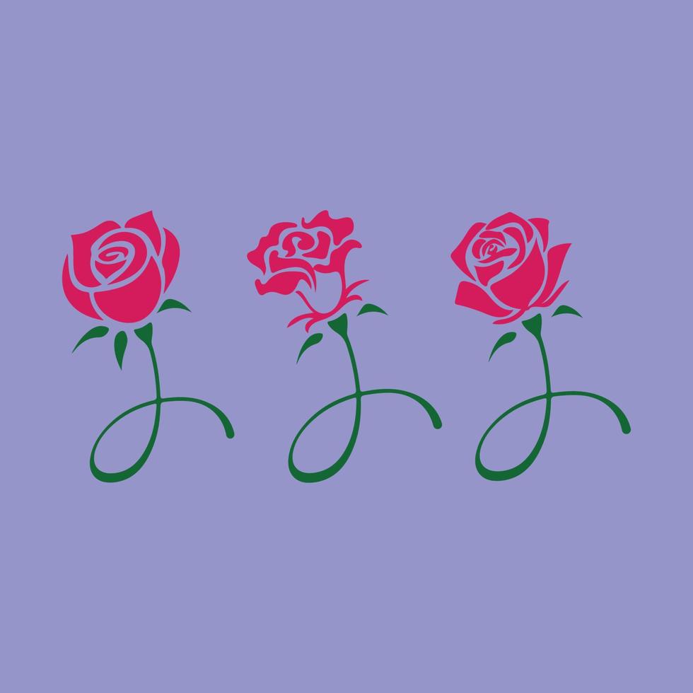 Free Rose Logo Set Vector