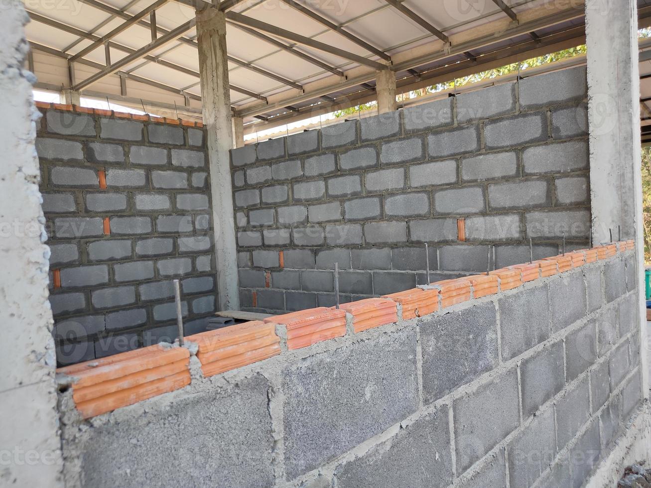 stack of bricks wall background photo