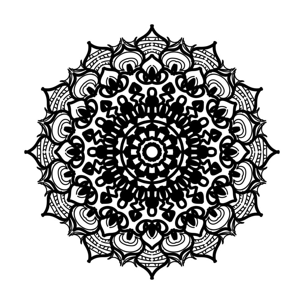 Hand drawn mandala. decoration in ethnic oriental  doodle ornament. vector