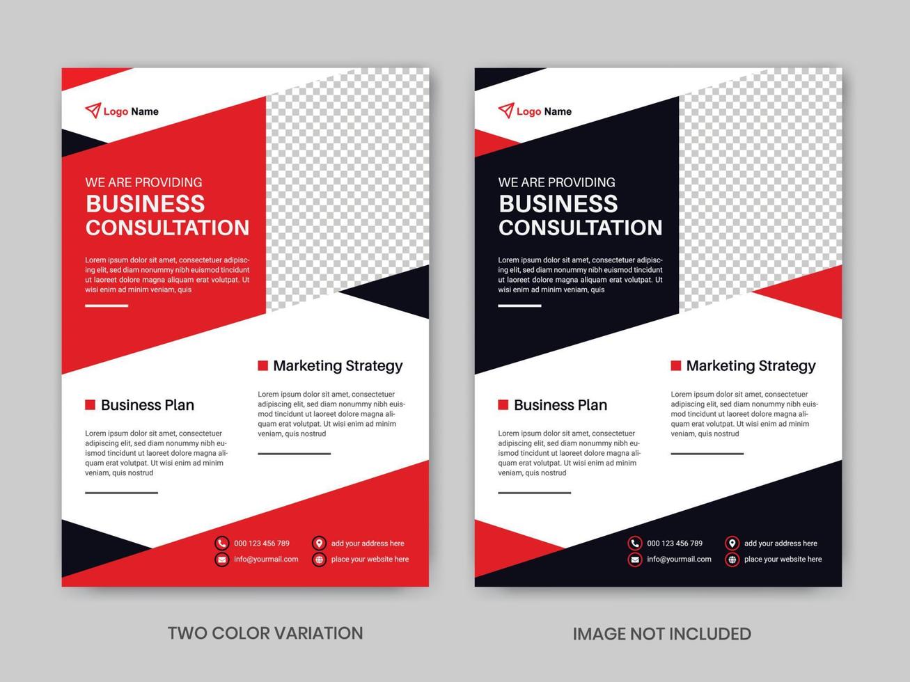 Corporate business flyer or brochure template design vector
