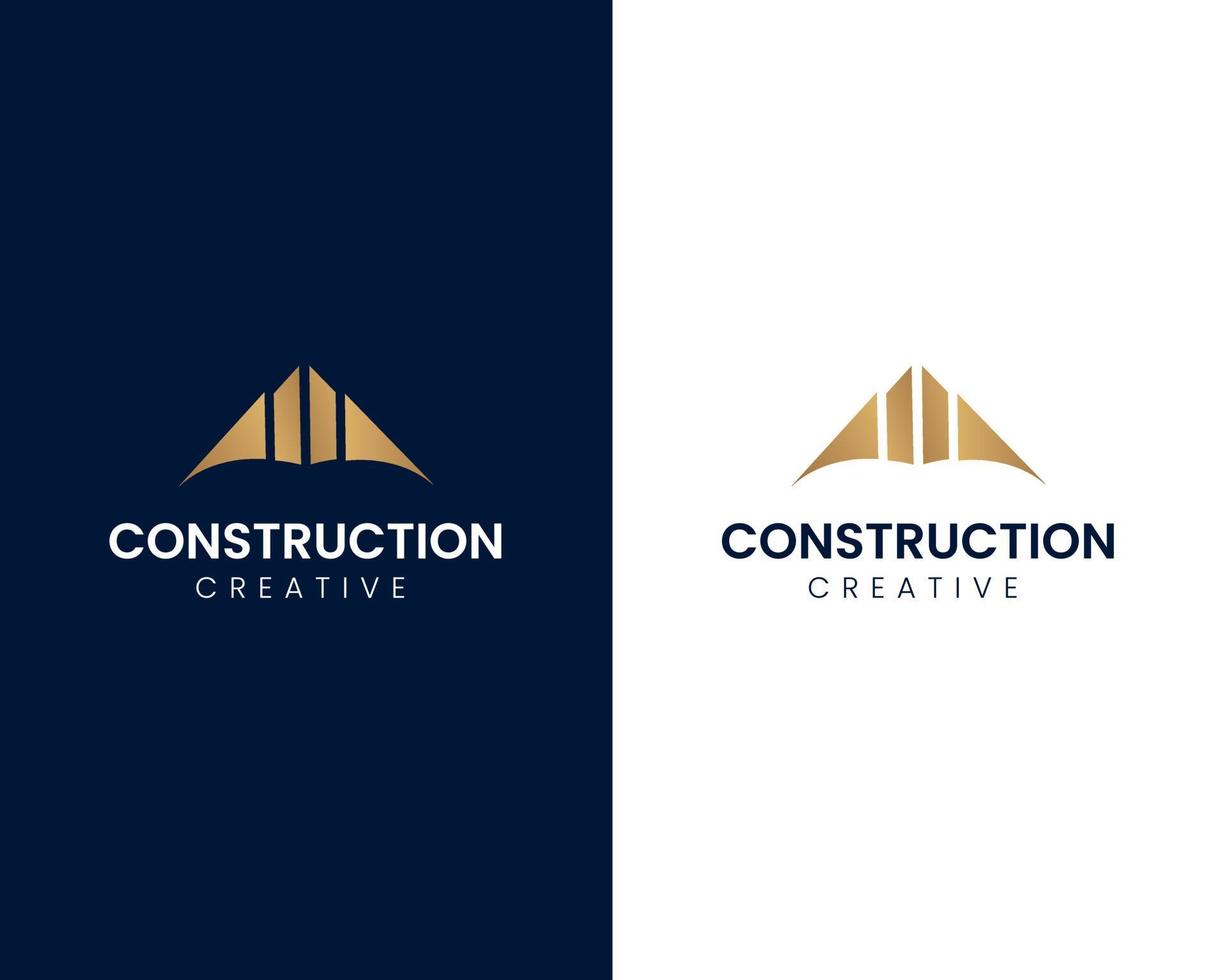 plantilla de vector de diseño de logotipo de construcción
