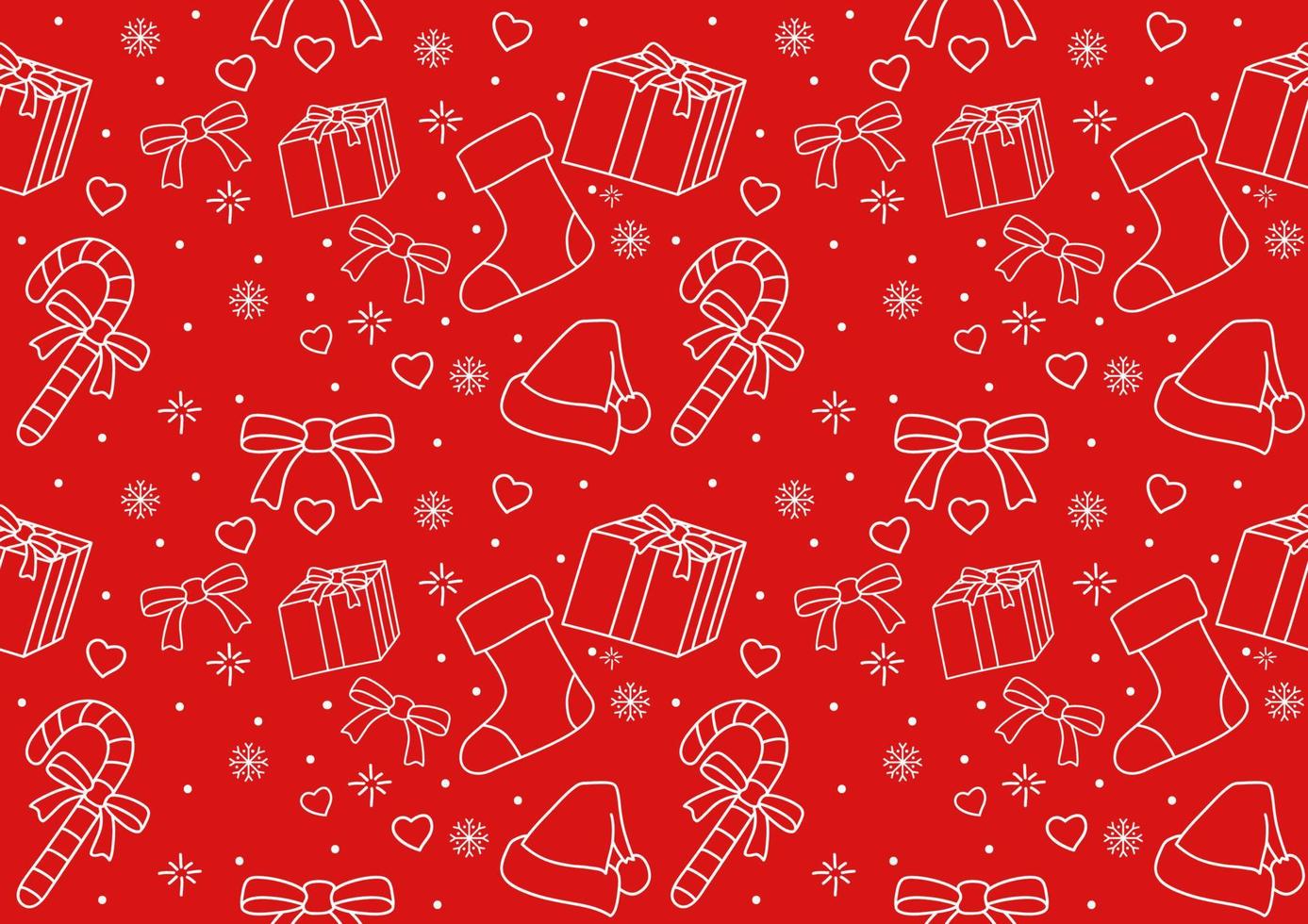 Seamless pattern of Christmas ornament vector