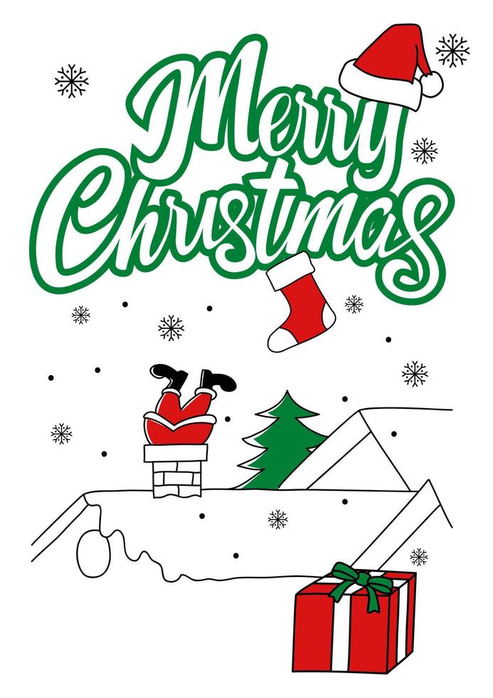 Christmas decoration isolated on white vector