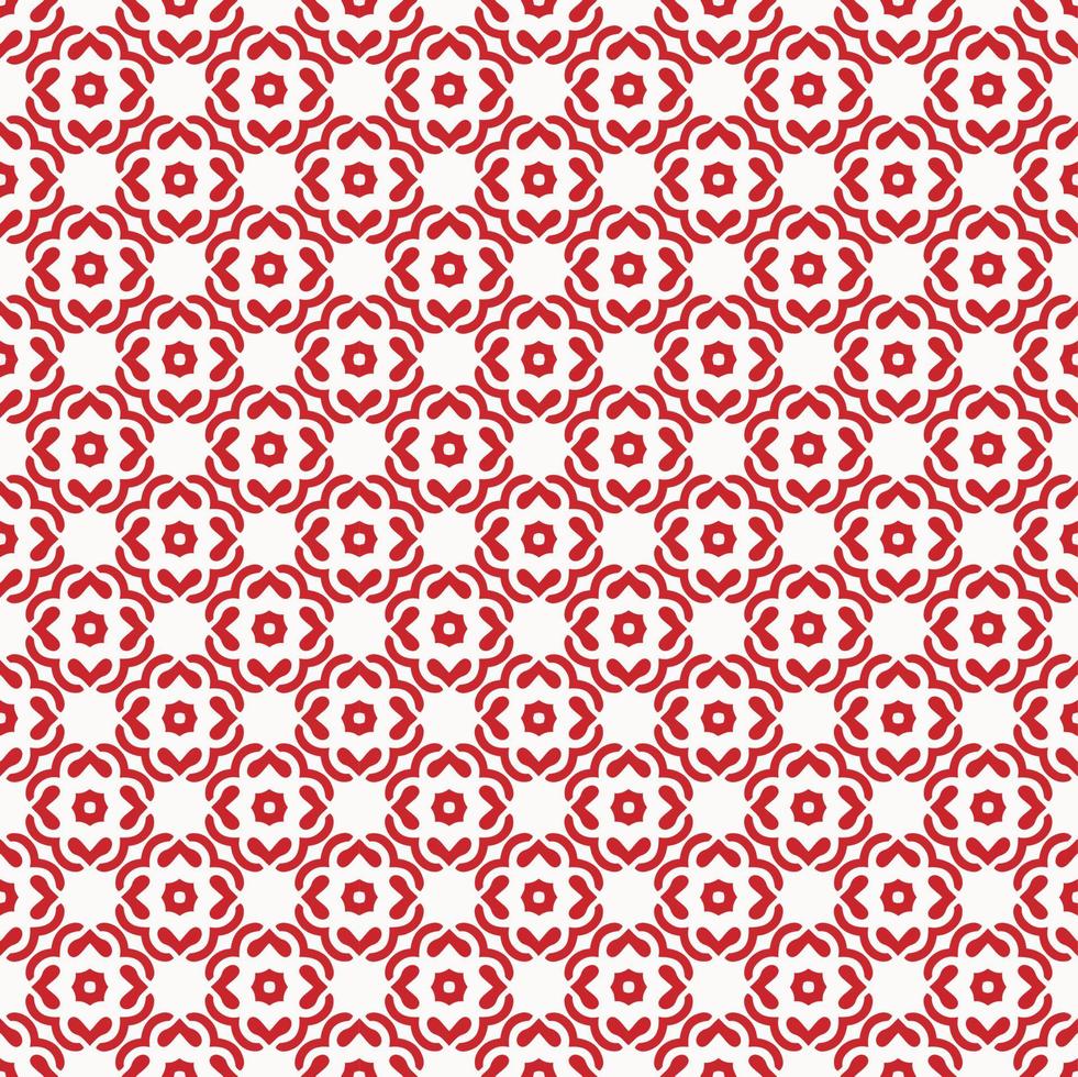 Red and white color seamless pattern texture and template. Multicolored. Colorful ornamental graphic design. vector