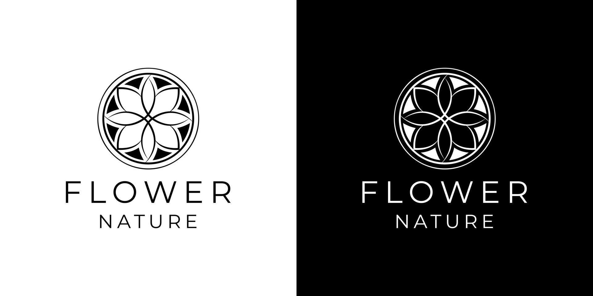 vector de diseño de logotipo femenino de flor de loto de lujo para salón de joyería spa y masaje