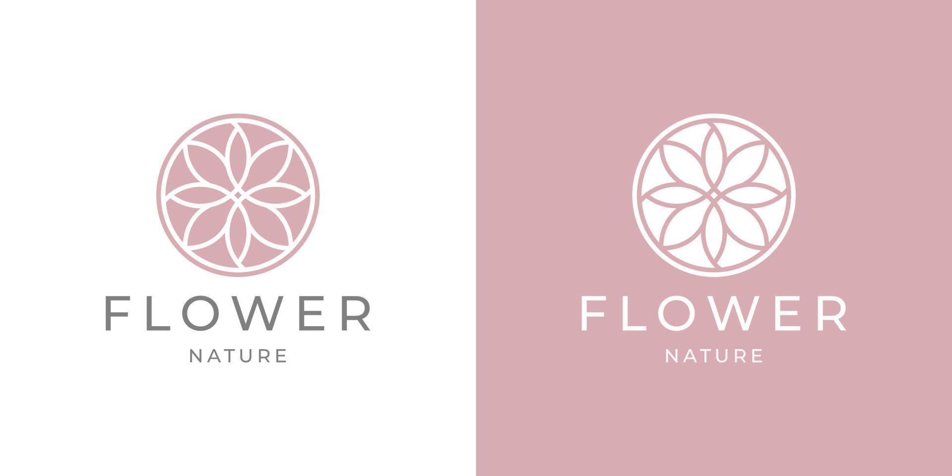 luxury lotus flower feminine logo design vector for salon jewelry spa and massage