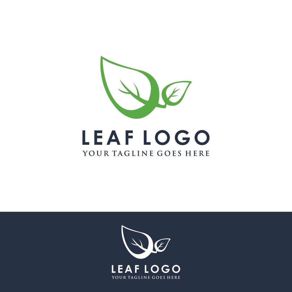 logotipo ecológico de maqueta de brotes, plántula de hoja verde, planta en crecimiento. concepto de diseño abstracto para el tema de la tecnología ecológica. icono de la ecología. vector