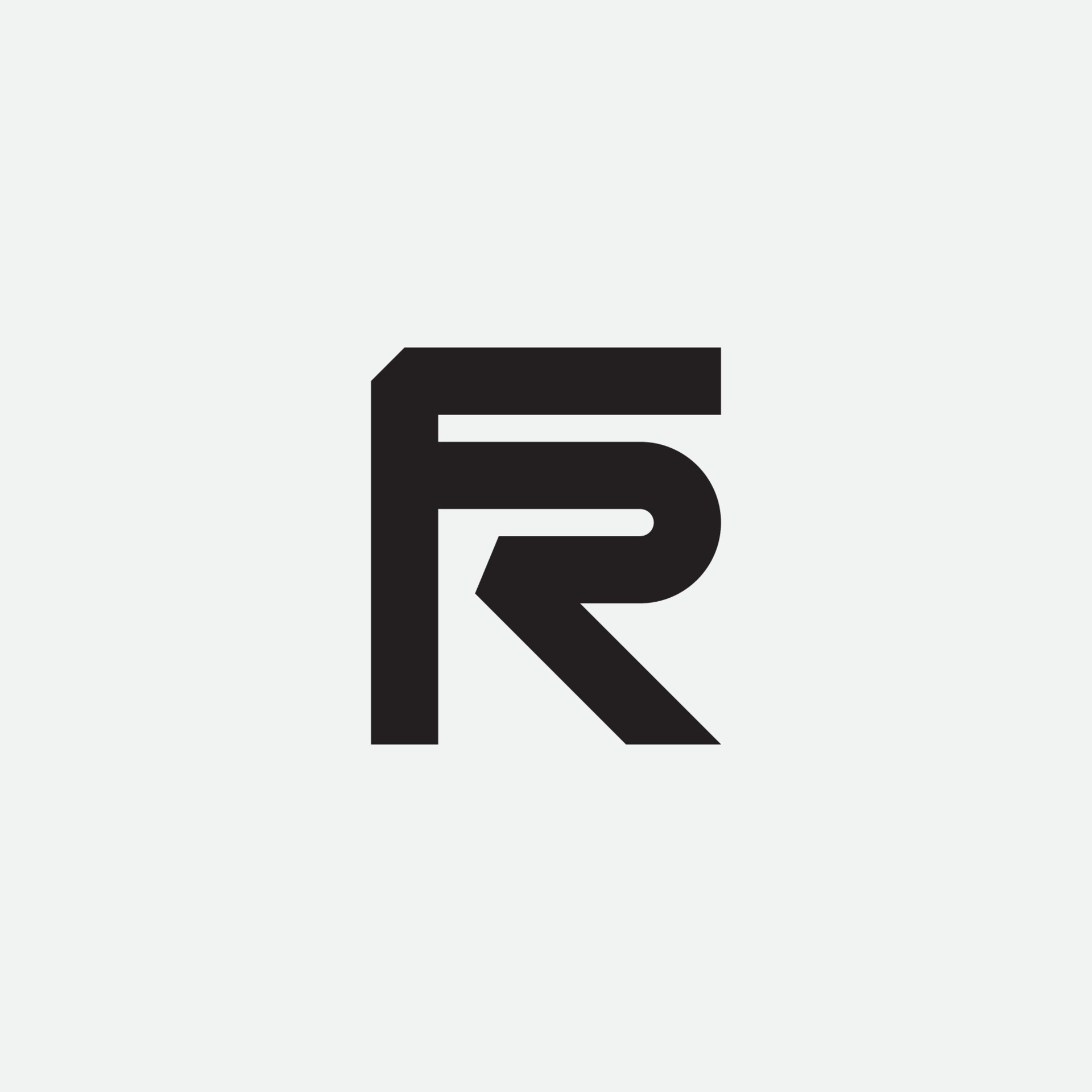 FR monogram design logo template. 6457586 Vector Art at Vecteezy