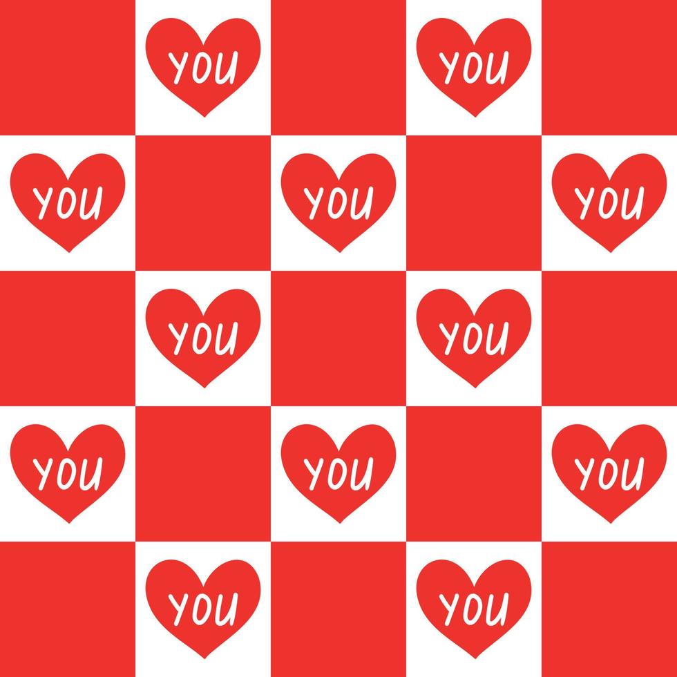 Valentines Day Seamless pattern. vector illustration