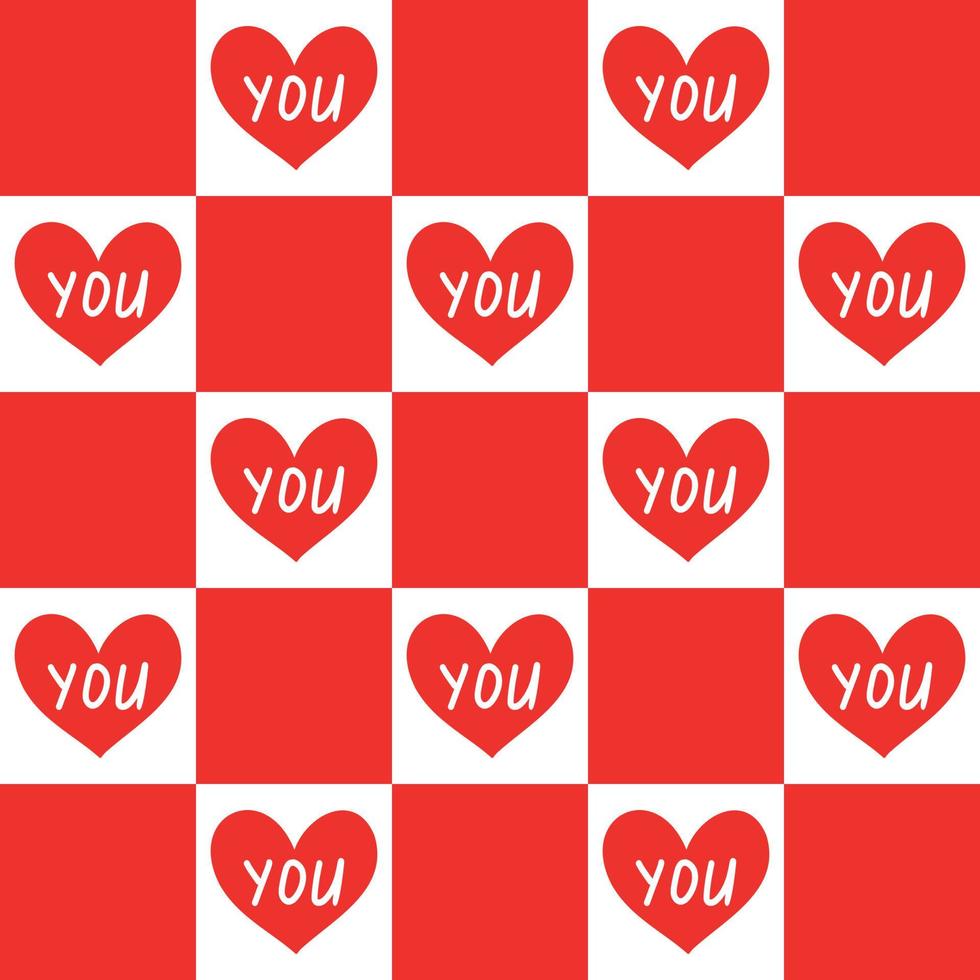 Valentines Day Seamless pattern. vector illustration