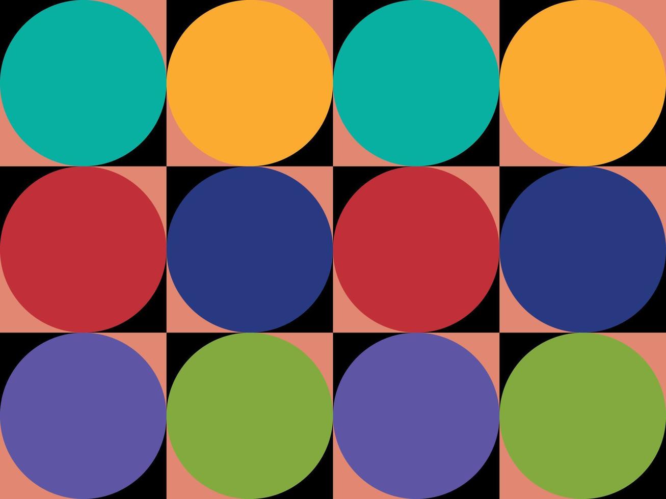 Geometric seamless background in retro style vector