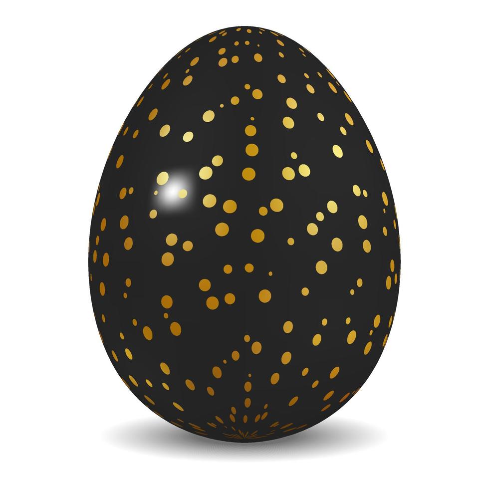 huevo de pascua realista. vector
