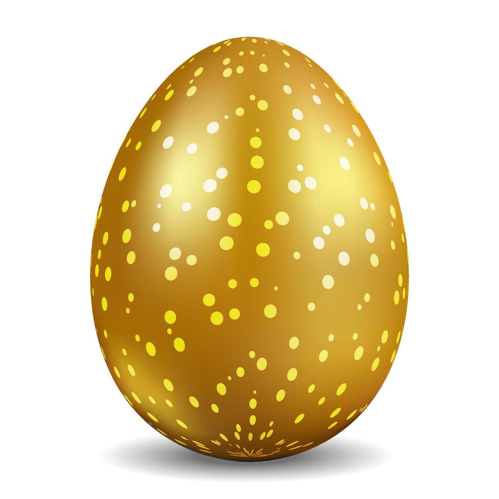 huevo de pascua realista. vector