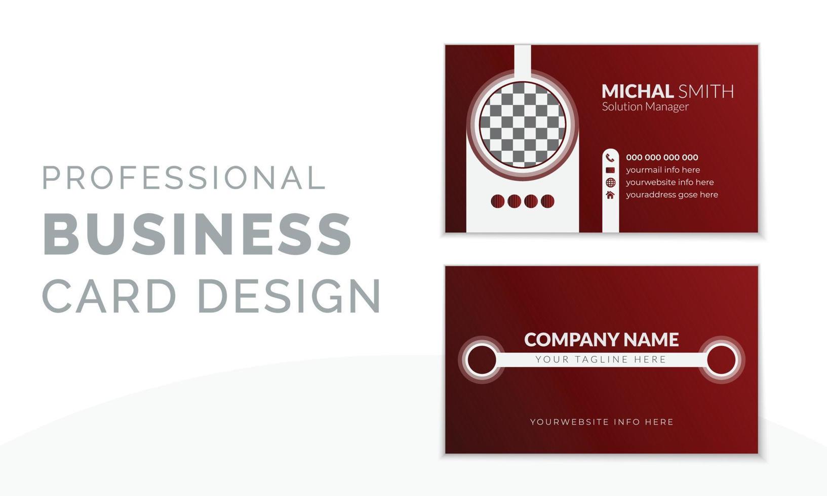 Modern Business Card design template vector