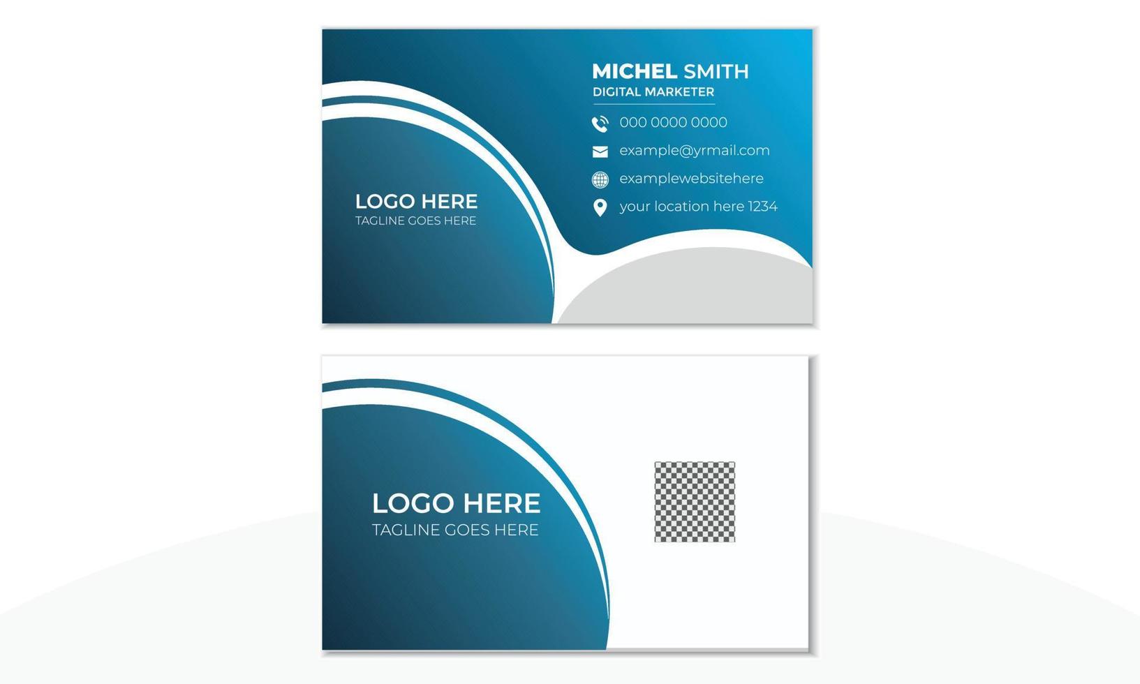 Creative Corporate Business Card Vector Design Template