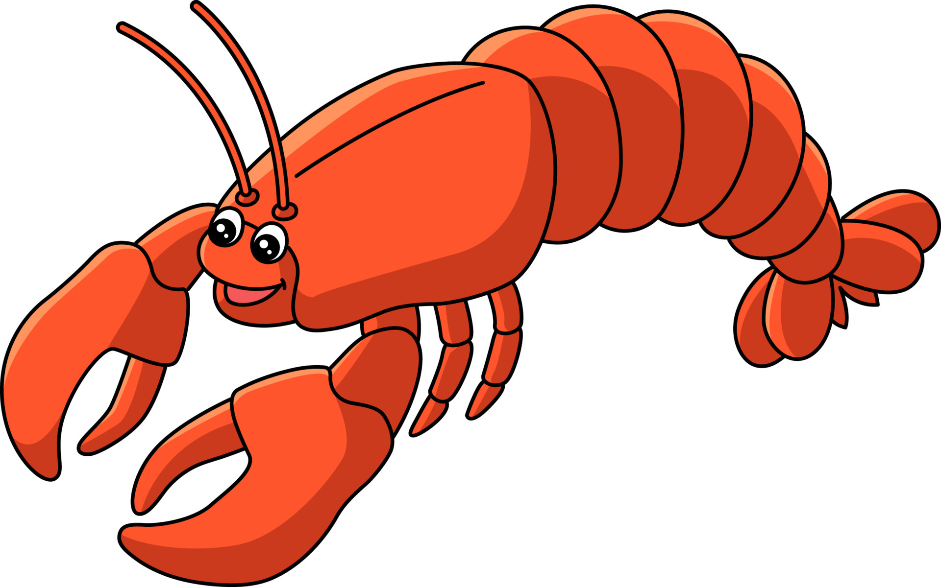 Lobster Cartoon Colored Clipart Illustration 6458263 Vector Art at Vecteezy