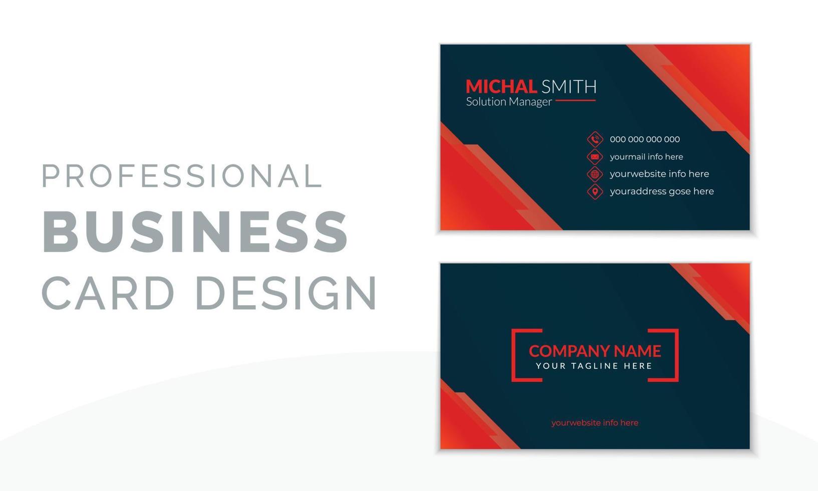 Modern Business Card design template vector