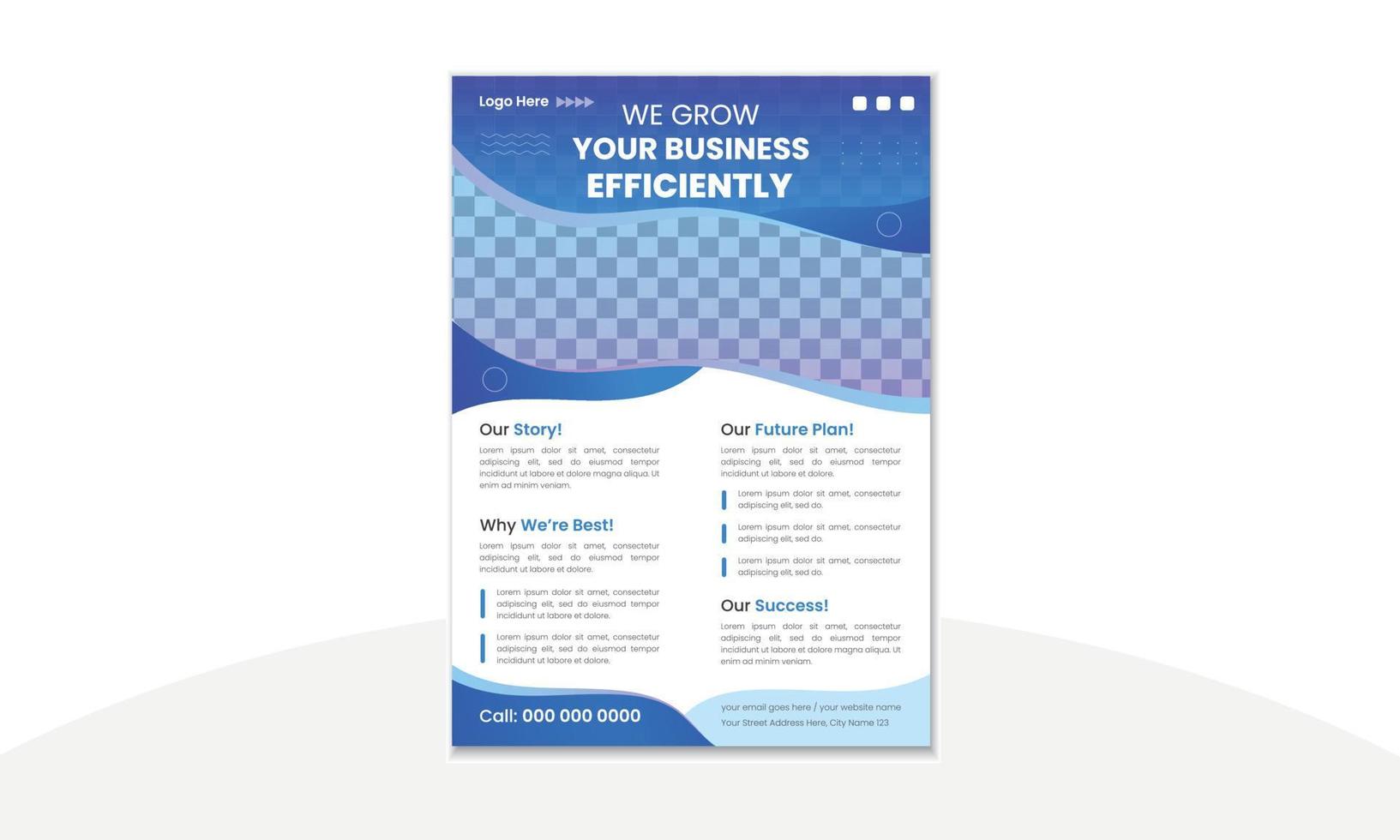 Modern Trendy Business Flyer Design Template. Brochure cover banner design, business posters, modern business banners and leaflets.and leaflets. vector