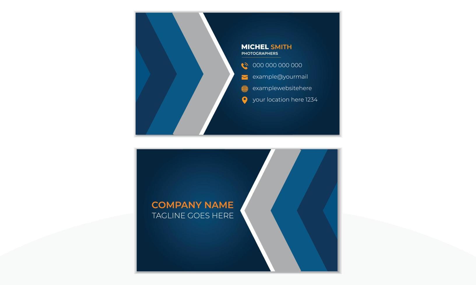 Creative Corporate Business Card Vector Design Template