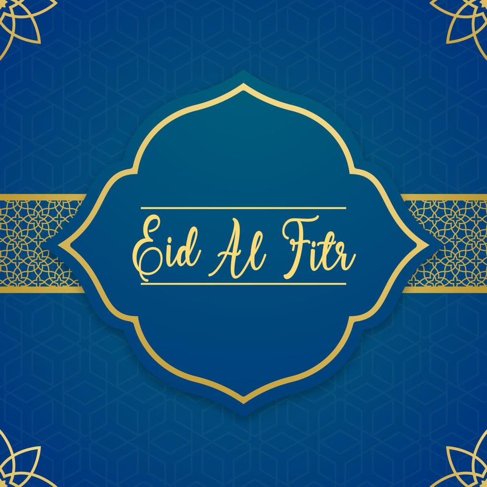 banner vectorial para los saludos de las redes sociales para eid al-fitr, festividades musulmanas vector