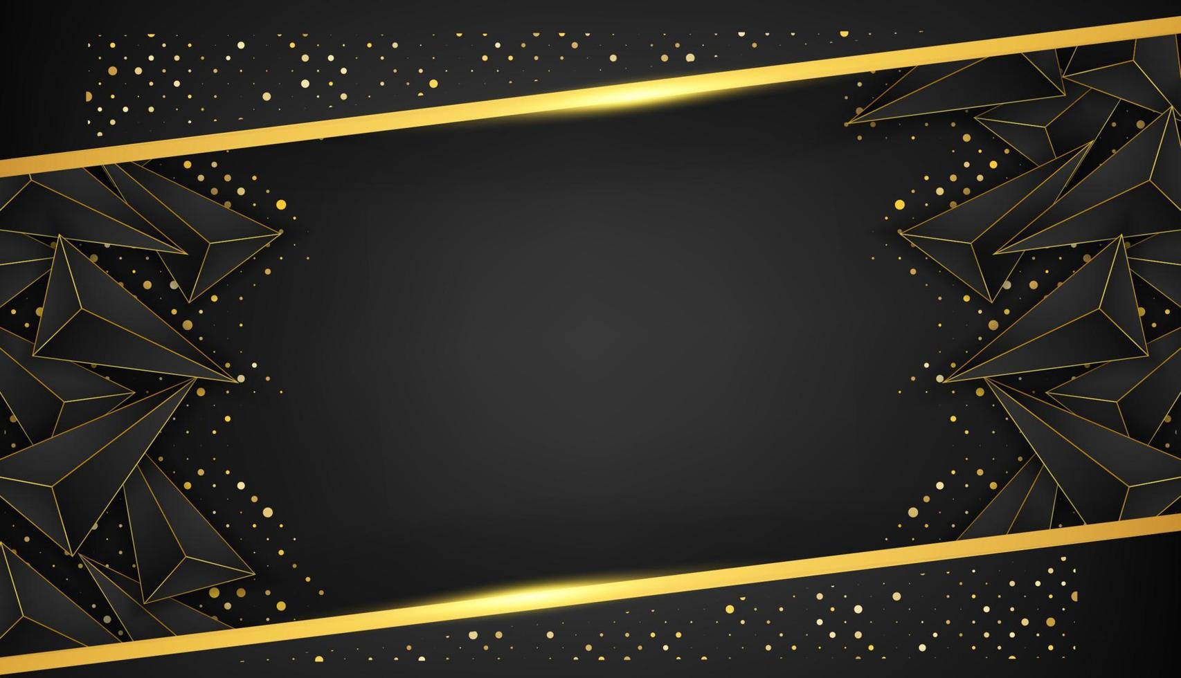 modern Dark paper layers wallpaper with glitters details vector