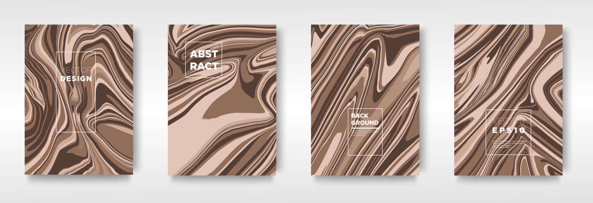 Trendy cover set Liquid marble texture modern design. mix of color marble texture used for design business - vector