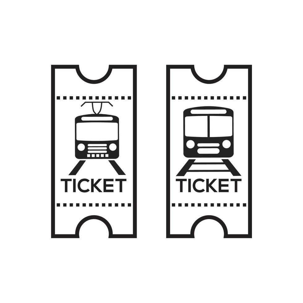 Train ticket icon, vector exclusive design