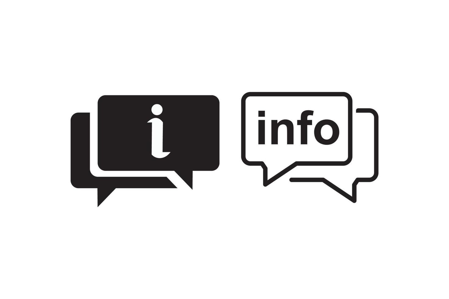 Information icon, info icon symbol vector illustration.