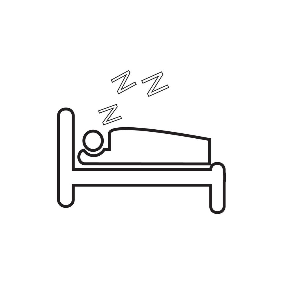 conjunto simple de iconos de línea vectorial relacionados con el sueño. contiene íconos como insomnio, almohada, pastillas para dormir y más. Trazo editable. 48x48 píxeles perfecto. vector