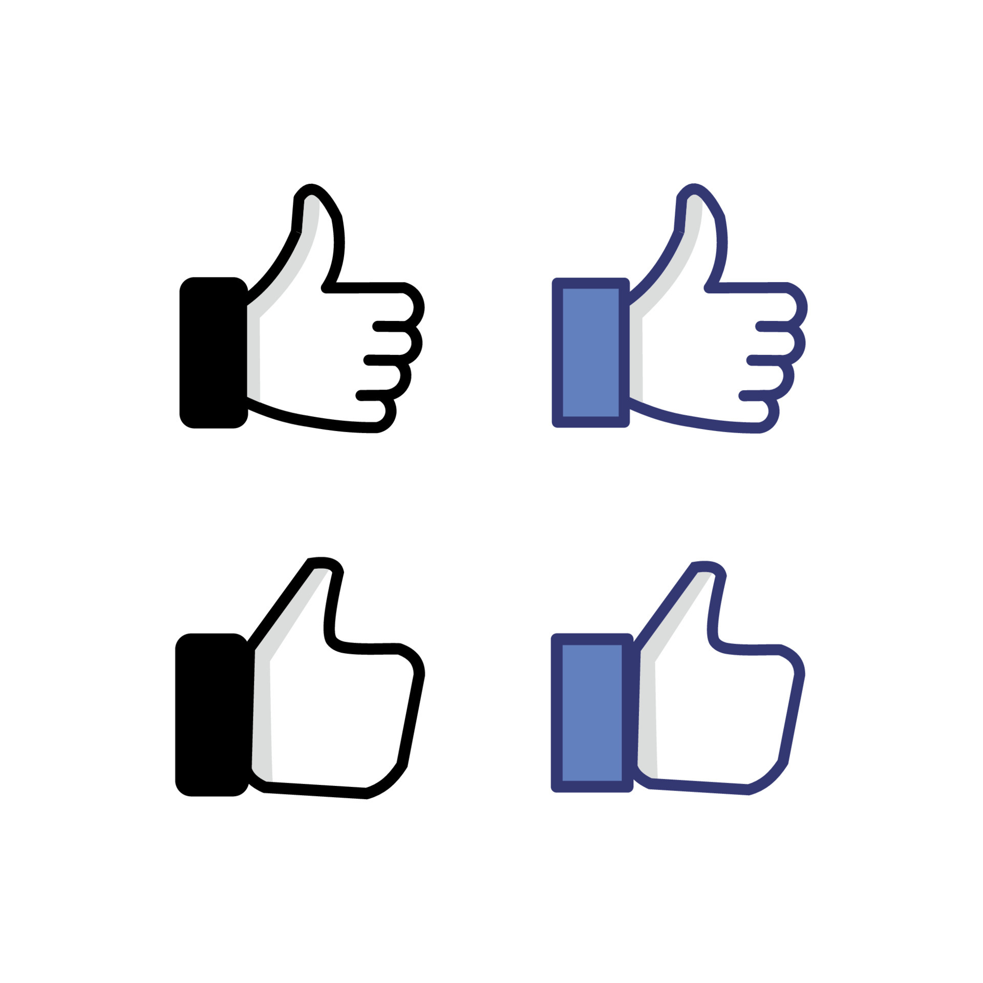 Thumb down icon against and no symbol flat Vector Image