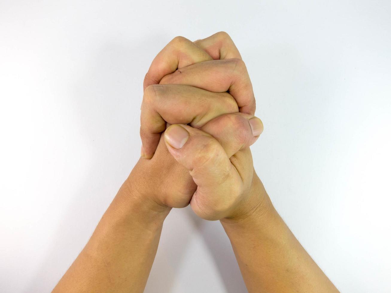 The hands of men in various gestures. photo