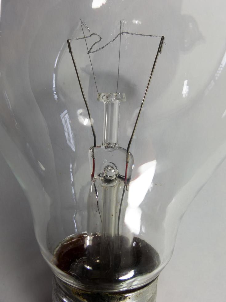 Incandescent bulbs Close up. photo