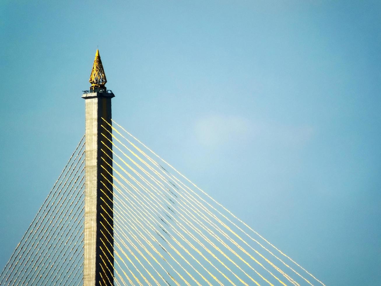 Rama VI Bridge Bridge over the Chao Phraya River in Bangkok. photo