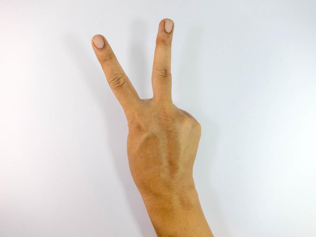 The hands of men in various gestures. photo