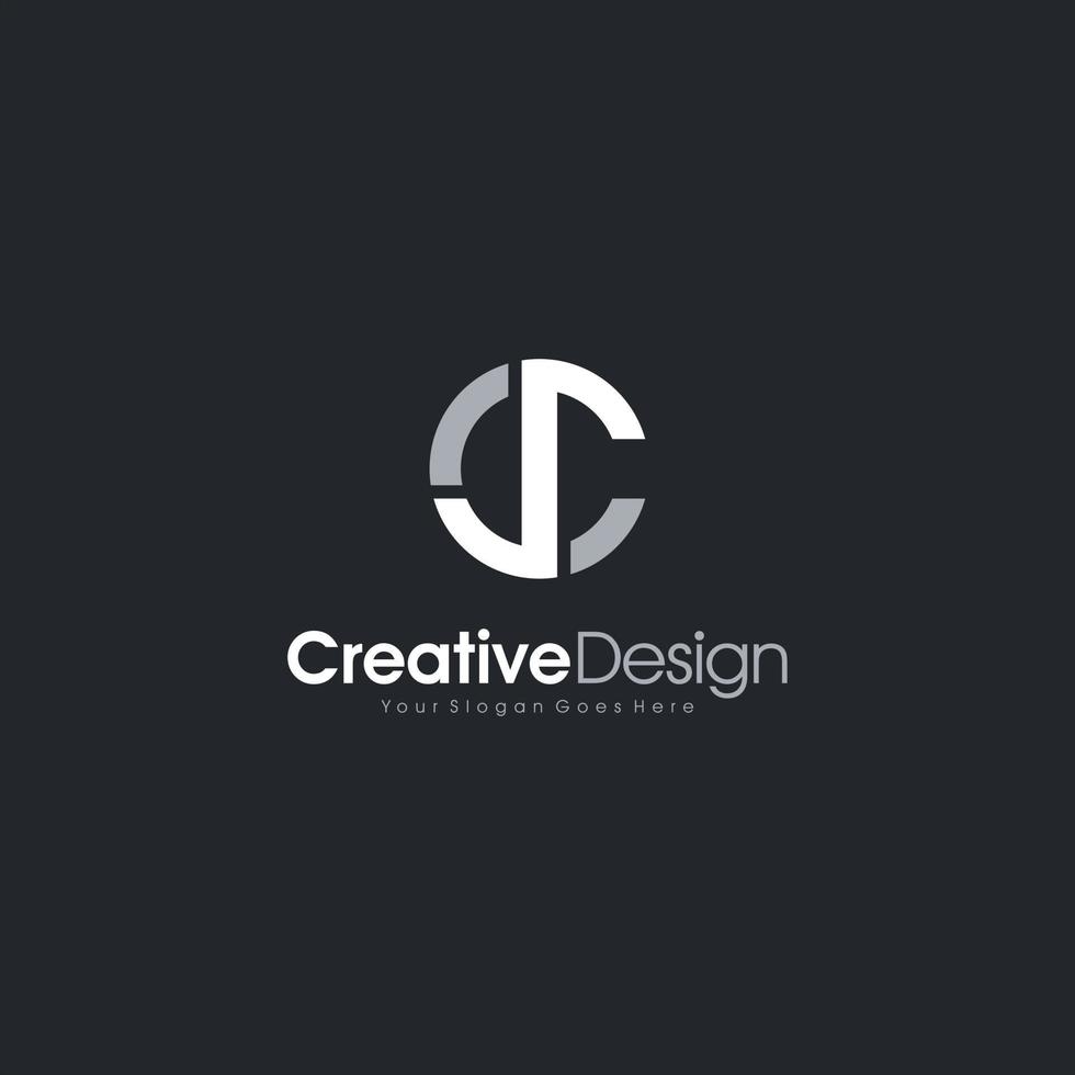 INITIAL SC Logo Emblem Circle abstract Logo Template Design Vector, Emblem, Design Concept, Creative Symbol design vector element for identity, logotype or icon Creative Design