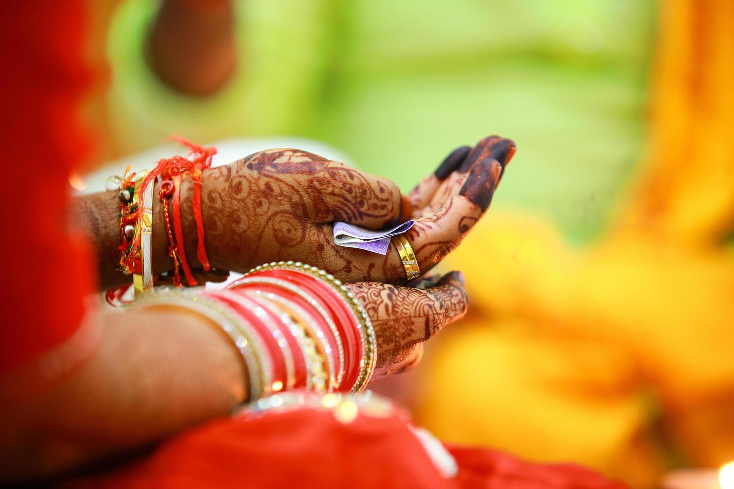 Portrait view of couple holding hands photo