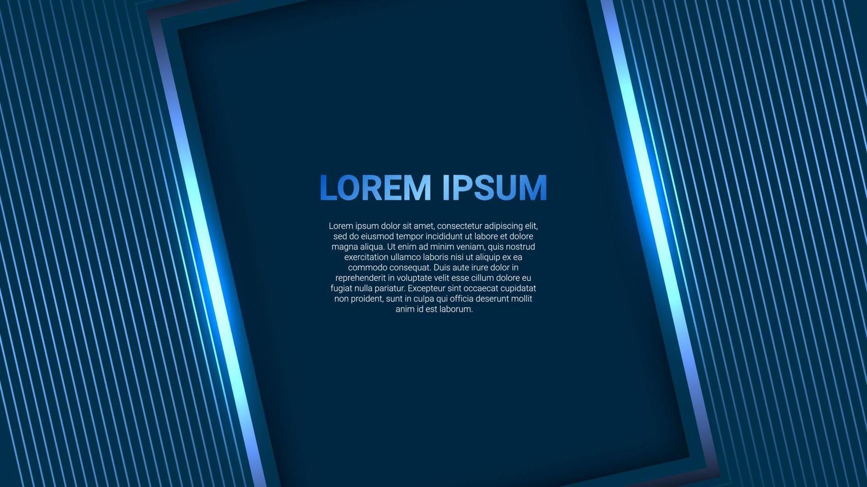 futuristic and luxury blue rectangular shape background vector