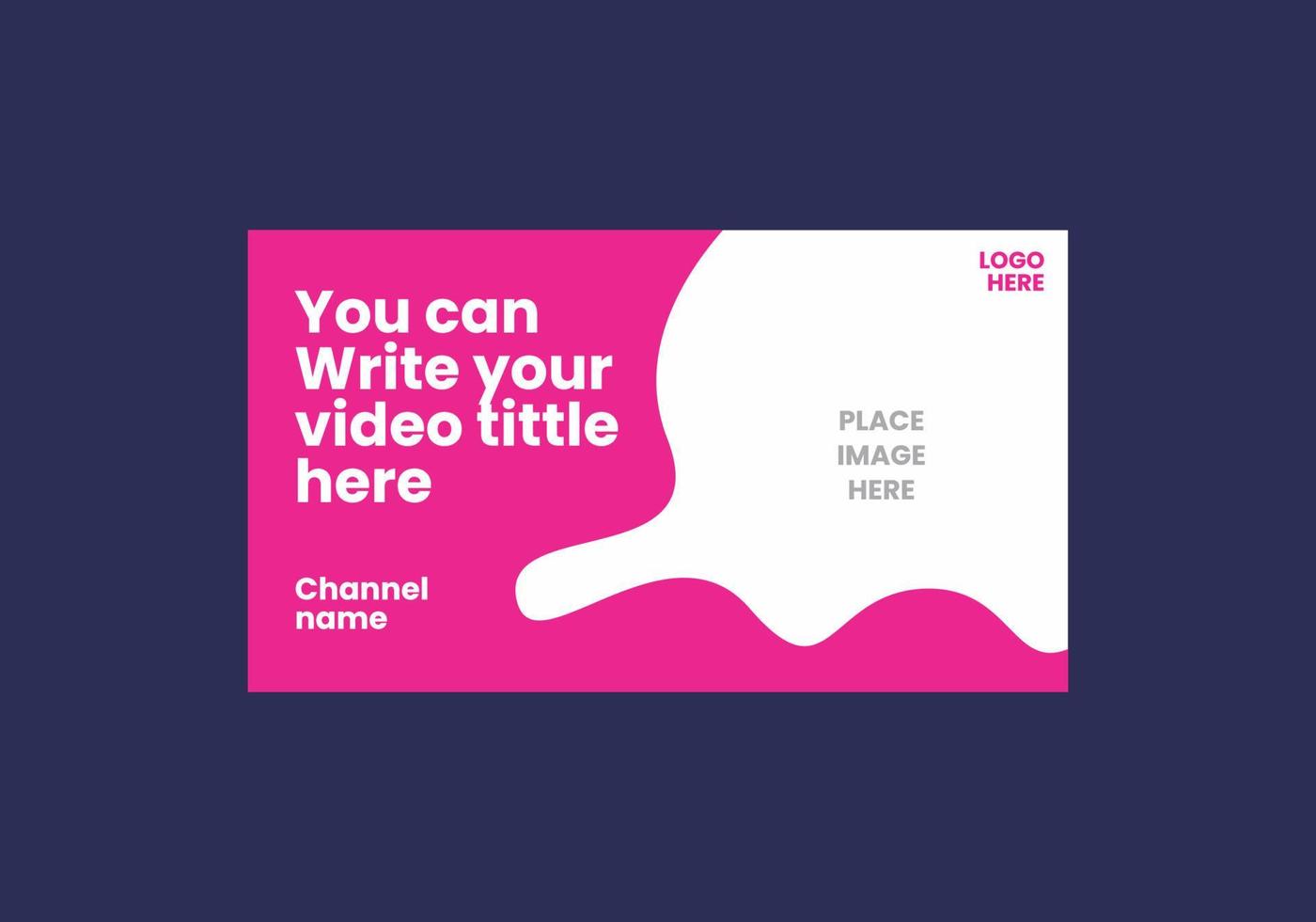 Unique and colorful video thumbnail vector