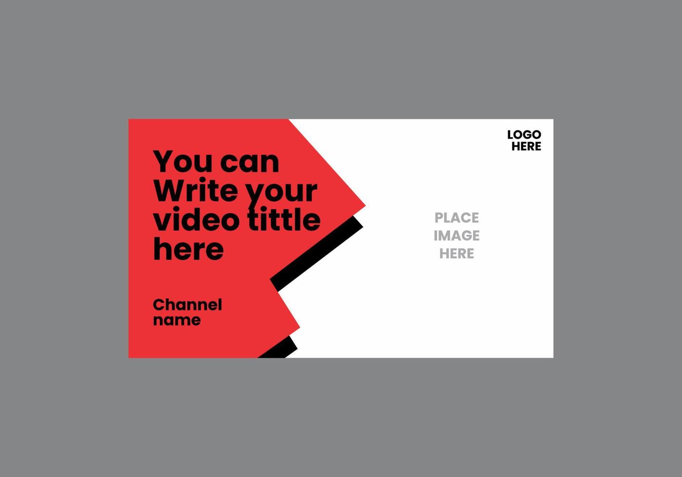 Unique and colorful video thumbnail vector