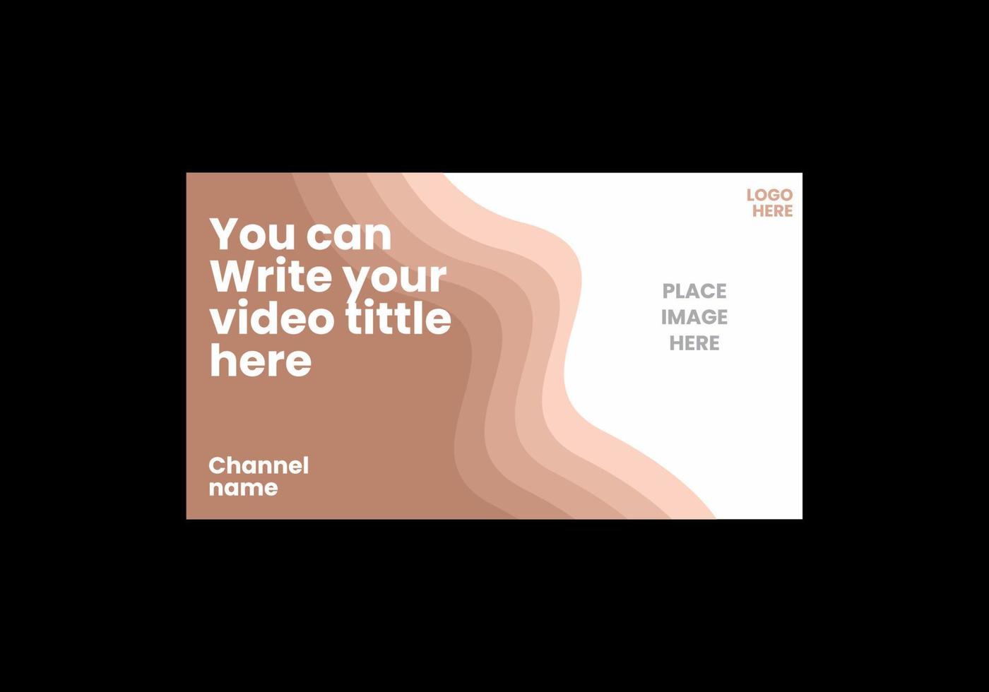 Unique and colorful video thumbnail vector
