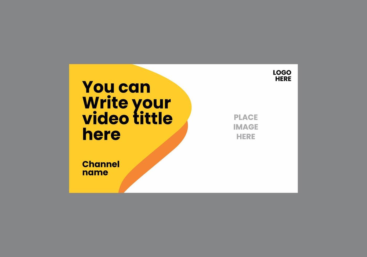 Unique and colorful video thumbnail vector