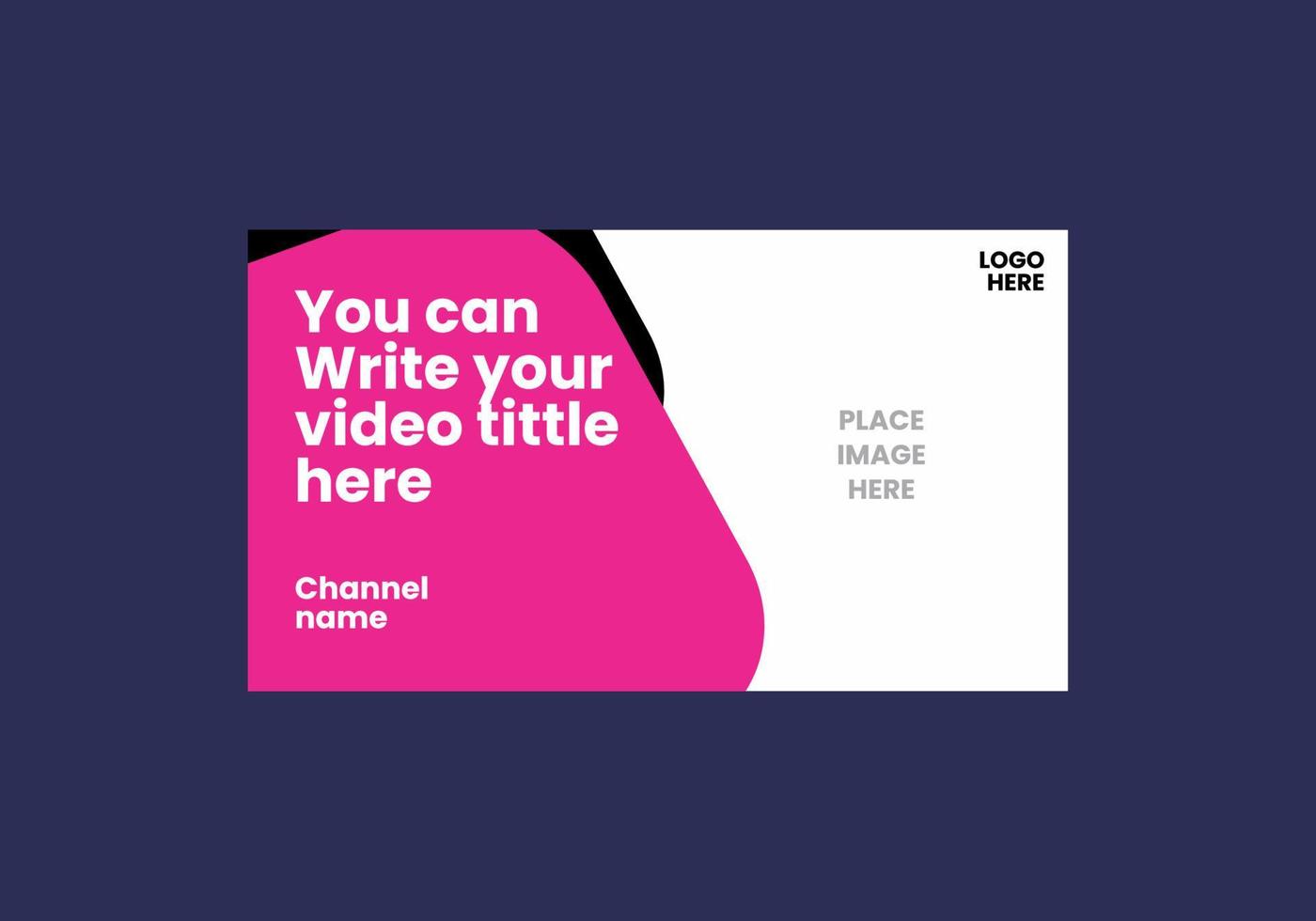 Unique and colorful video thumbnail vector