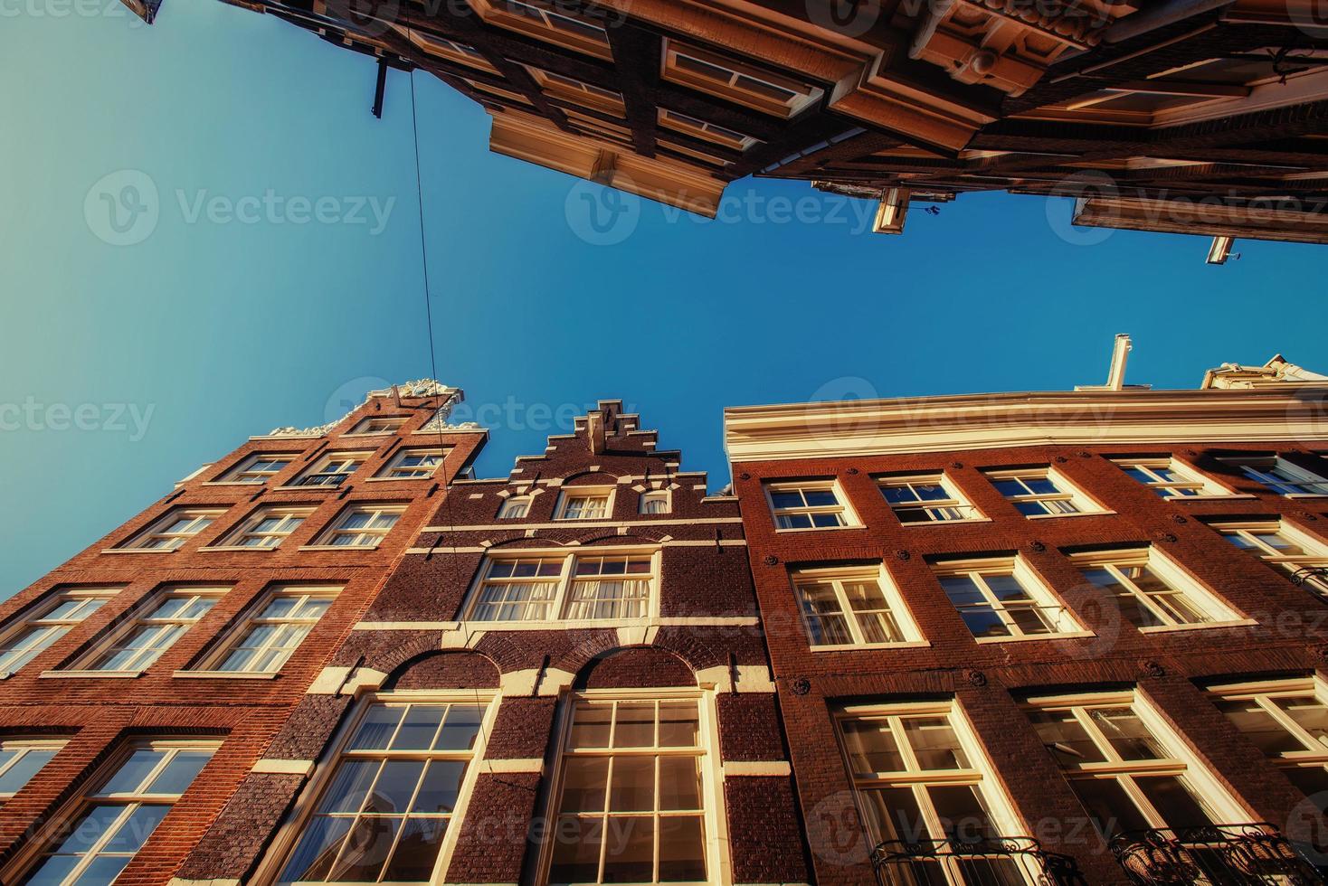 Amsterdam - Netherlands .Vulytsya in the historic center of Amst photo