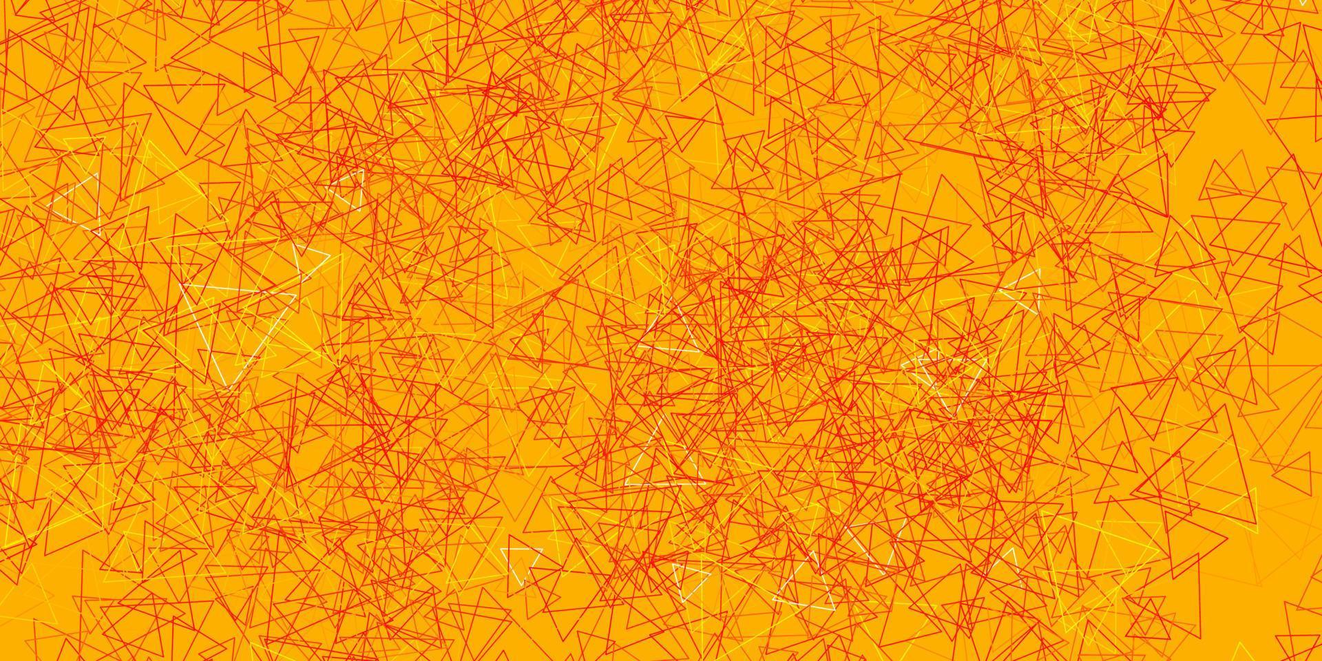 Light Orange vector background with triangles.