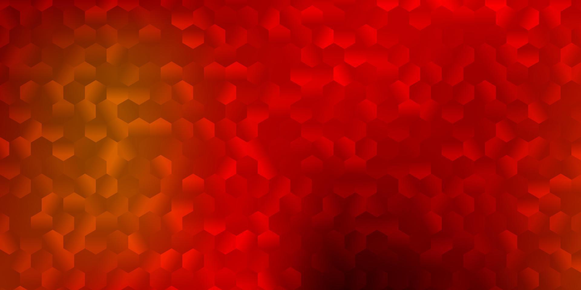 Light orange vector backdrop with a batch of hexagons.