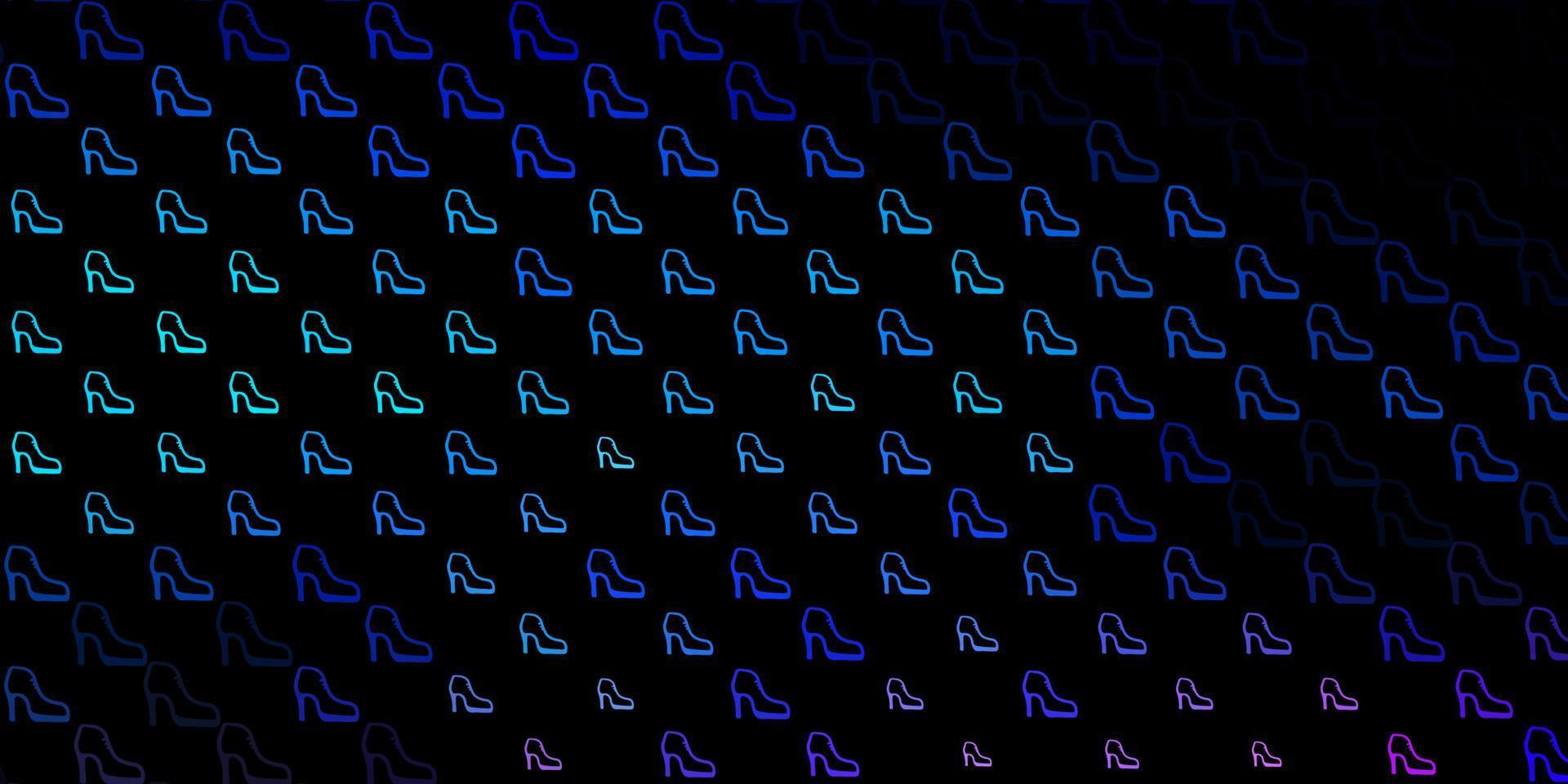 Dark pink, blue vector pattern with feminism elements.