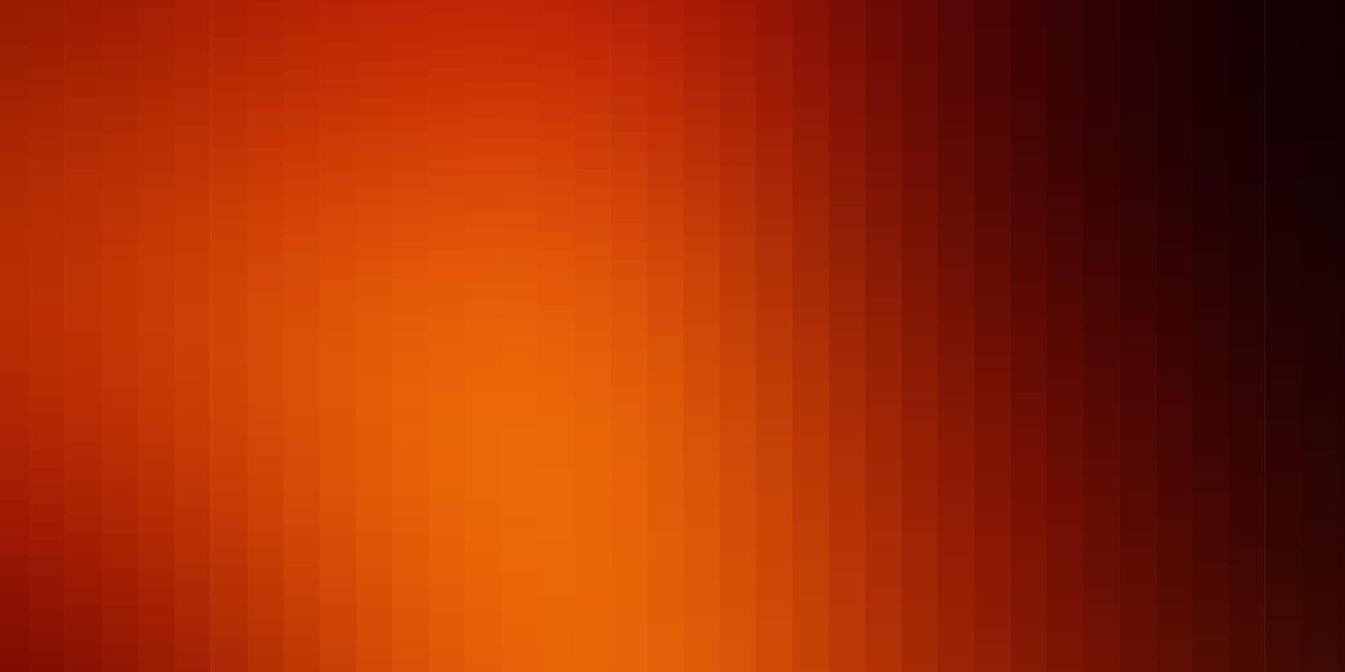 Telón de fondo de vector naranja oscuro con rectángulos.