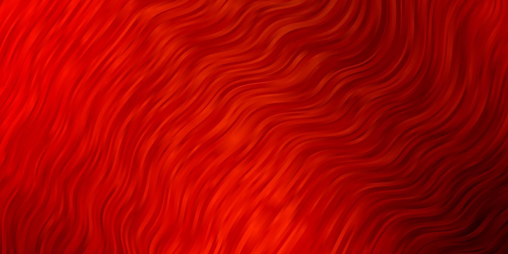 Dark Orange vector texture with wry lines.
