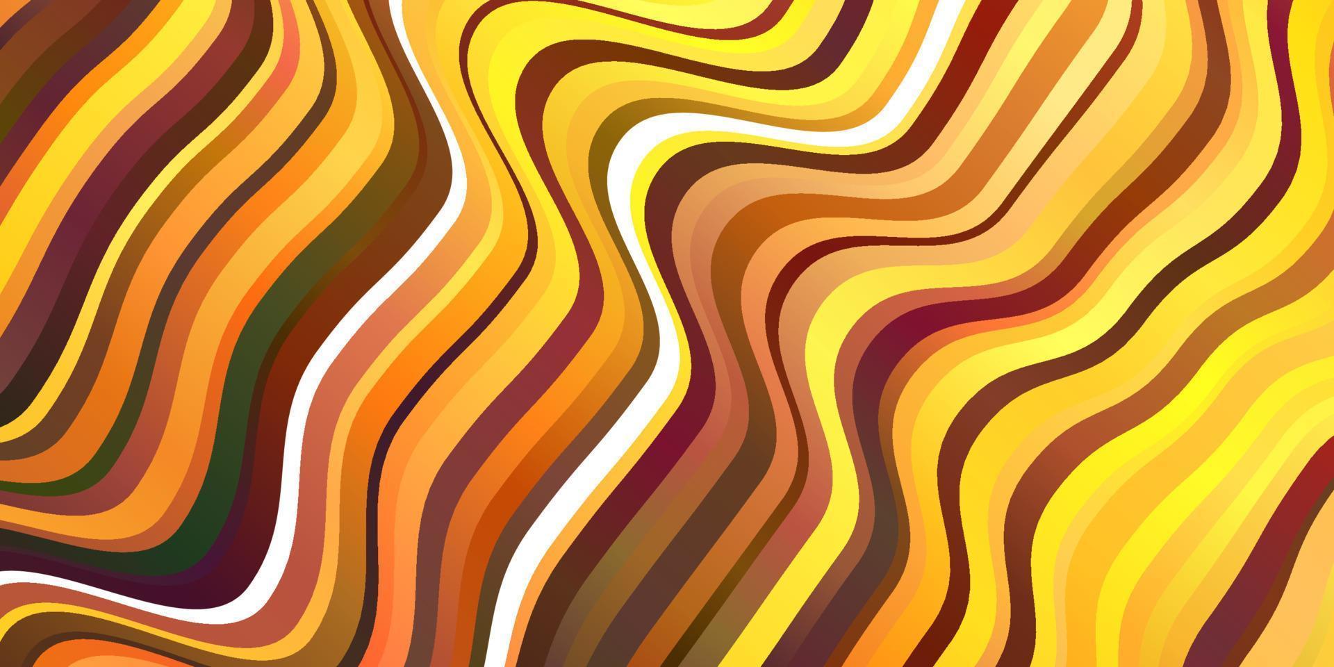 Light Orange vector texture with curves.