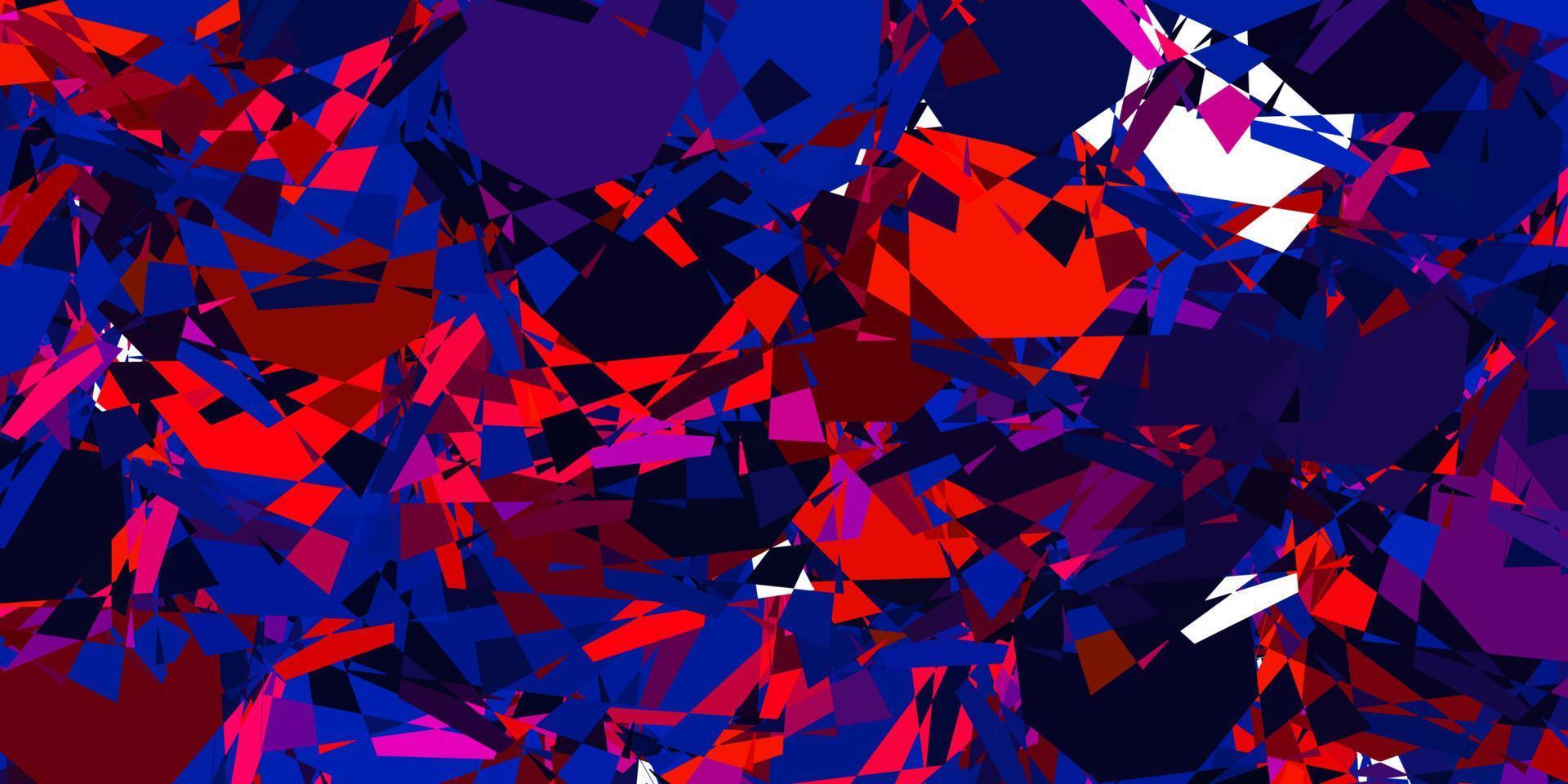 Light Blue, Red vector background with polygonal forms.